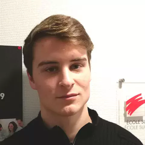 Louis, étudiant en BTS Commerce International